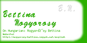 bettina mogyorosy business card